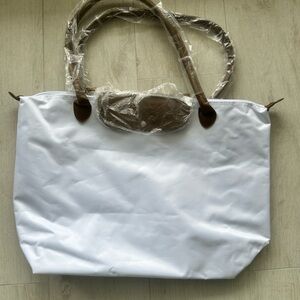 Elegant White Tote Bag